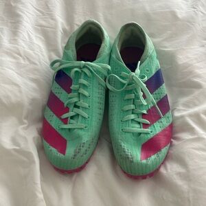 Adidas Sprintstar Track Spike Turquoise Running Shoes GV9067 Men's Sz 7.5